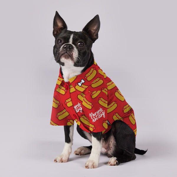 Active Dog Button Shirt